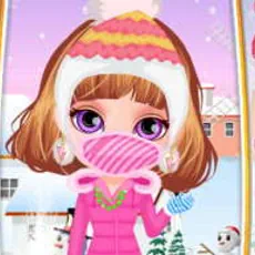 barbie bebek kışlık kıyafet giydirme