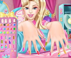 barbie tırnak boyama oyunu