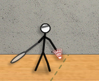 çöp adam badminton