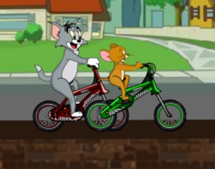 tom ve jerry bisiklet yarışı